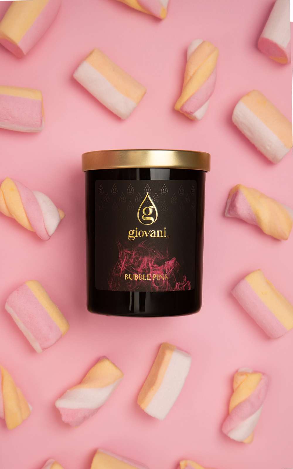 Bubble Pink Giovani zapachowa świeca z perfumami
